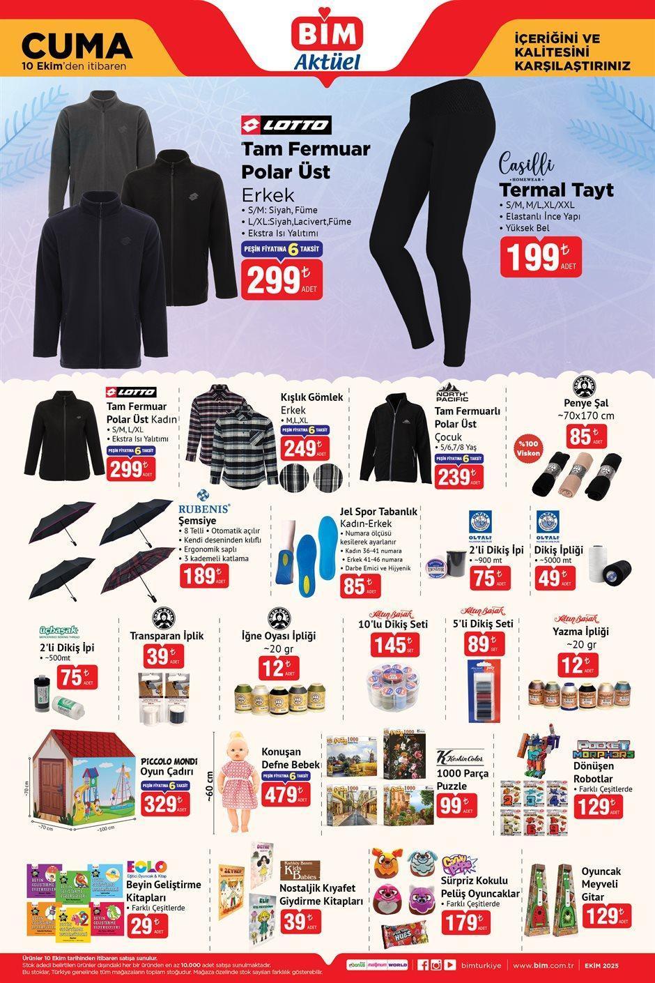 10 EKİM BİM AKTÜEL KATALOĞU