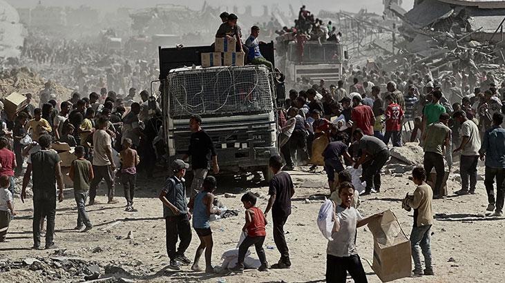 Ateşkes sonrası ilk yardım tırları Gazze’ye ulaştı