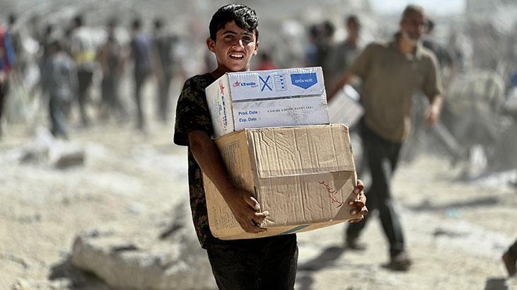 Ateşkes sonrası ilk yardım tırları Gazze’ye ulaştı