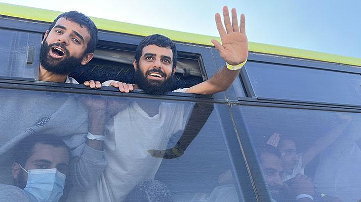 İsrail'in serbest bıraktığı Filistinli esirlerin bir kısmı Gazze'ye ulaştı