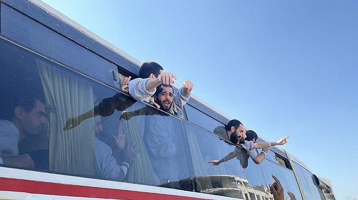 İsrailin serbest bıraktığı Filistinli esirlerin bir kısmı Gazzeye ulaştı