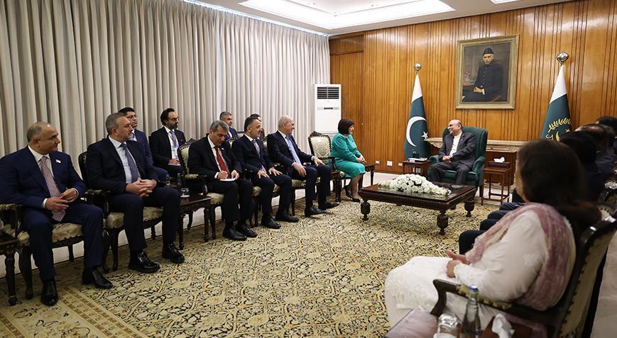Meclis Başkanı Kurtulmuş, Pakistan Cumhurbaşkanı Zerdari tarafından kabul edildi