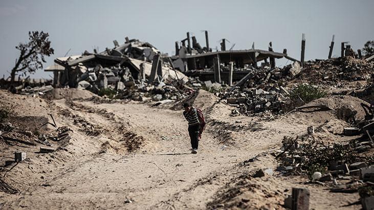 Ateşkesin ardından Gazze kentindeki yıkım görüntülendi
