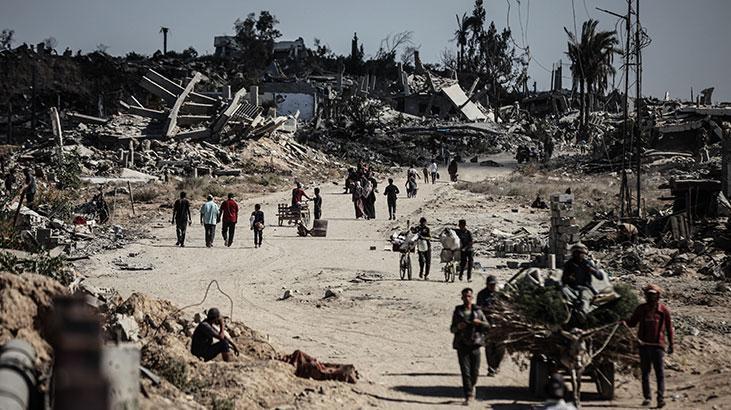 Ateşkesin ardından Gazze kentindeki yıkım görüntülendi