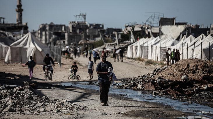 Ateşkesin ardından Gazze kentindeki yıkım görüntülendi