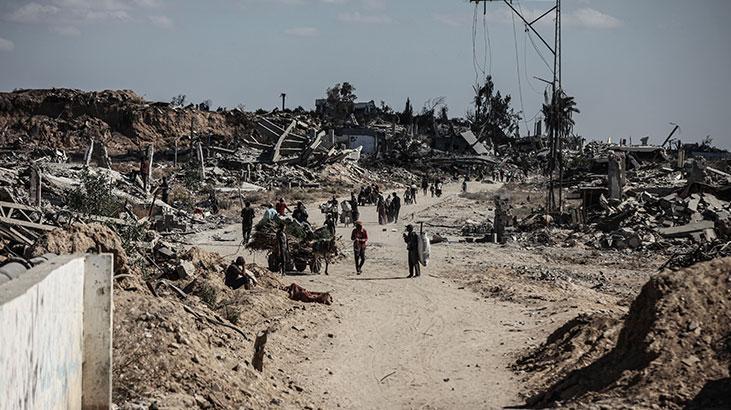 Ateşkesin ardından Gazze kentindeki yıkım görüntülendi