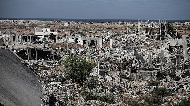 Ateşkesin ardından Gazze kentindeki yıkım görüntülendi