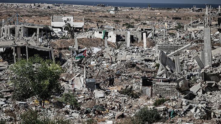 Ateşkesin ardından Gazze kentindeki yıkım görüntülendi