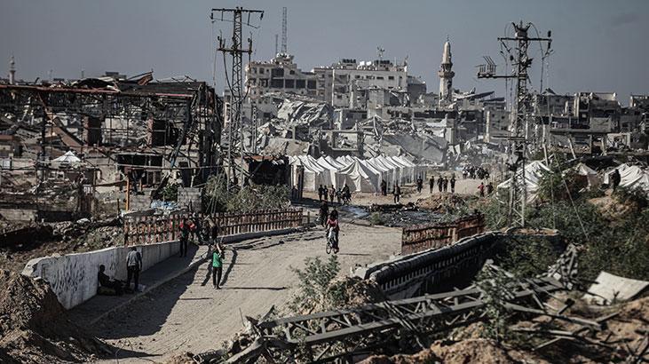 Ateşkesin ardından Gazze kentindeki yıkım görüntülendi