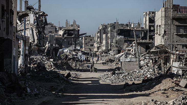Ateşkesin ardından Gazze kentindeki yıkım görüntülendi