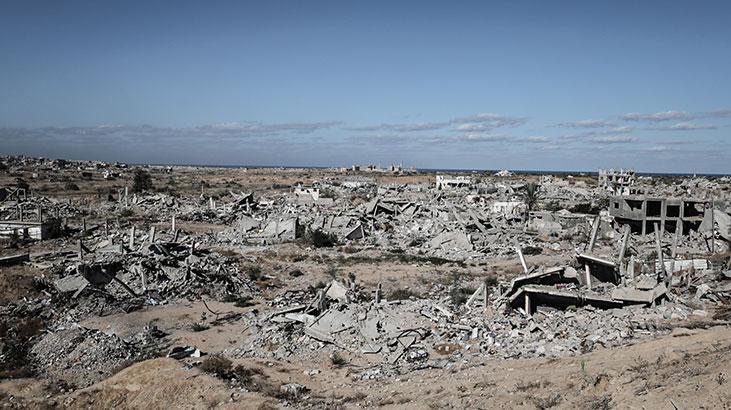 Ateşkesin ardından Gazze kentindeki yıkım görüntülendi