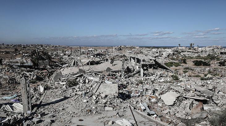 Ateşkesin ardından Gazze kentindeki yıkım görüntülendi