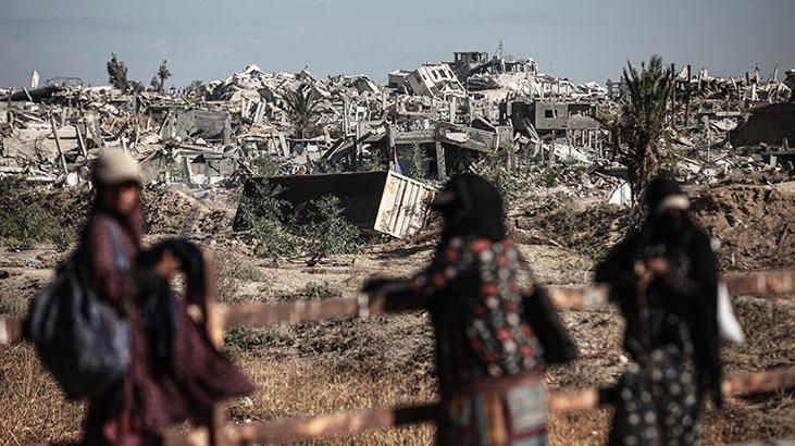Ateşkesin ardından Gazze kentindeki yıkım görüntülendi