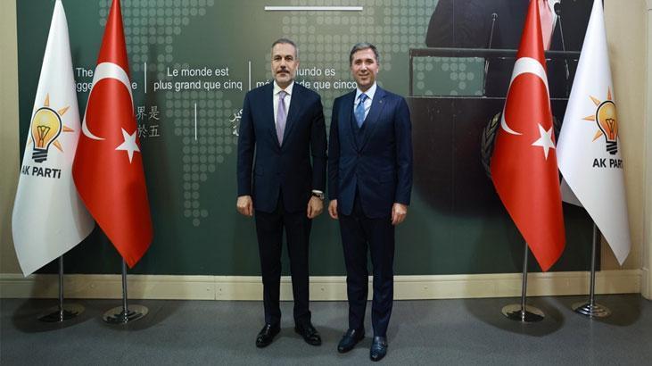 Dışişleri Bakanı Hakan Fidan AK Parti Dış İlişkiler Başkanı Sırakaya ile görüştü