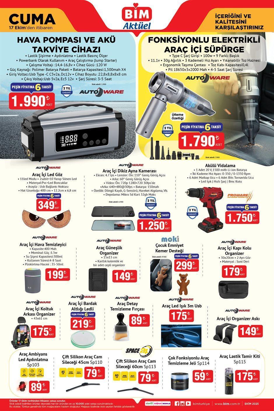 17 EKİM BİM AKTÜEL ÜRÜNLER KATALOĞU