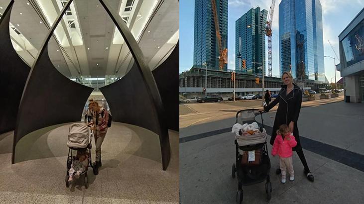 Fit haliyle dikkat çekti Wilma Elles ve bebeği Leon Mirzadan yeni kare