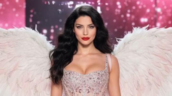 Merve Boluğuru daha önce böyle görmediniz Victorias Secret mankenlerine gönderme