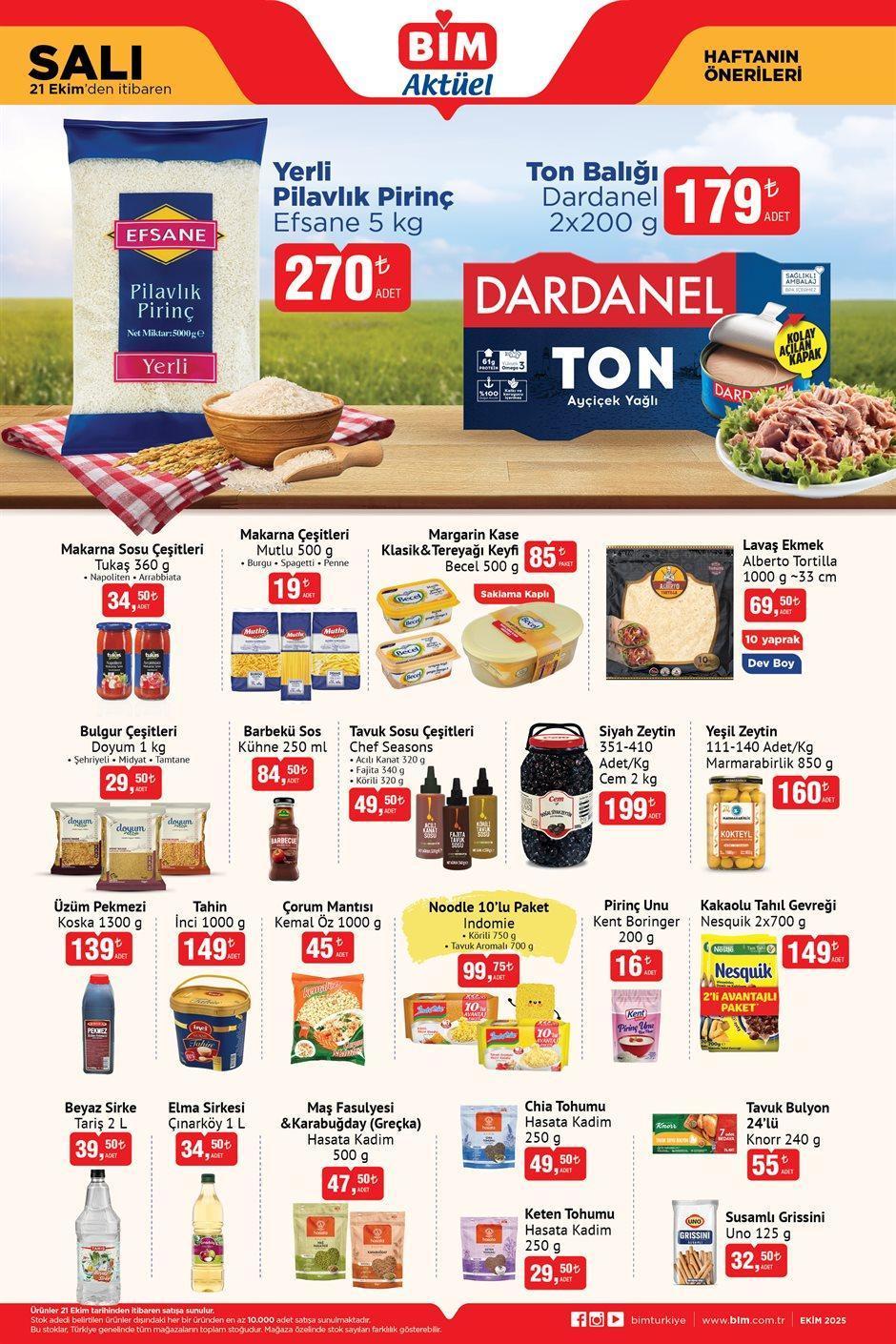 21 EKİM SALI BİM AKTÜEL ÜRÜNLER KATALOĞU