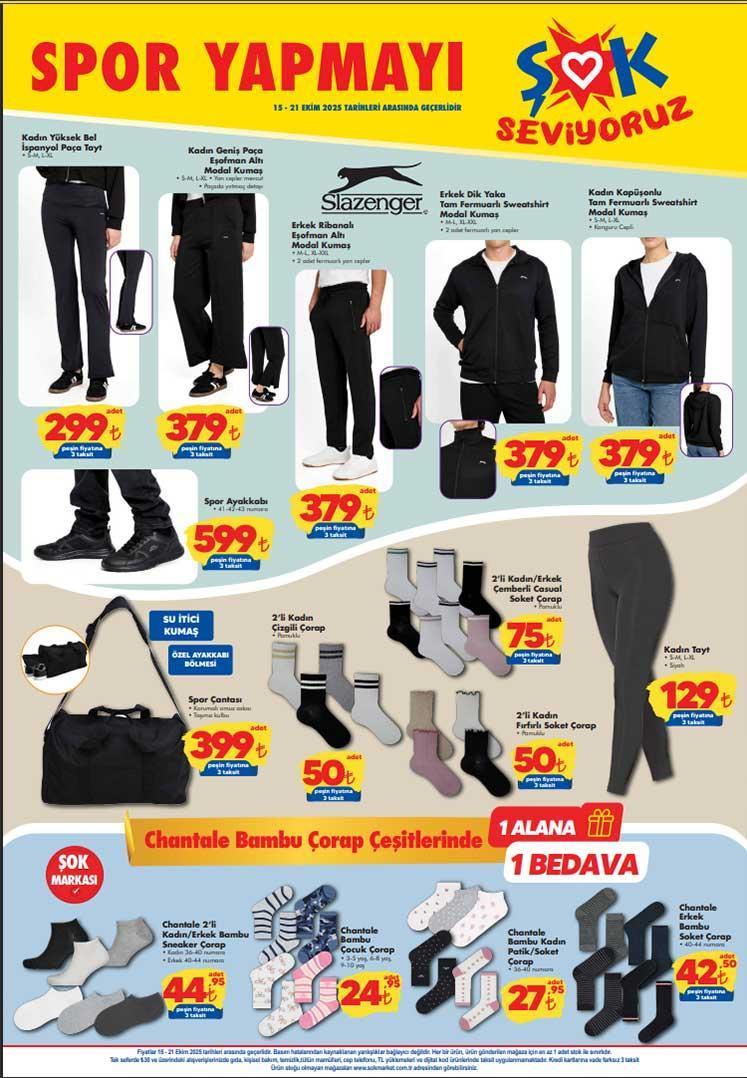 ŞOK 15-21 EKİM HAFTANIN FIRSATLARI KATALOĞU