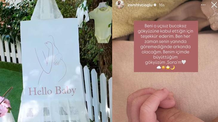 Sözleri duygulandırdı İrem Helvacıoğlu ve minik kızı Soradan yeni kare