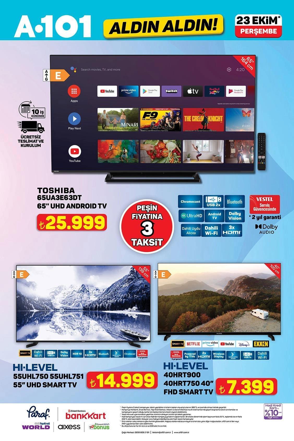 23 EKİM A101 AKTÜEL KATALOĞU