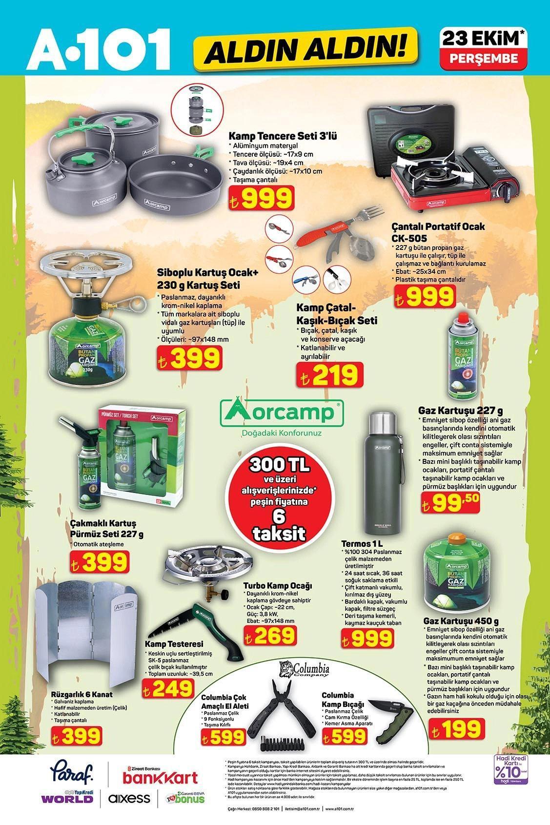 23 EKİM A101 AKTÜEL KATALOĞU