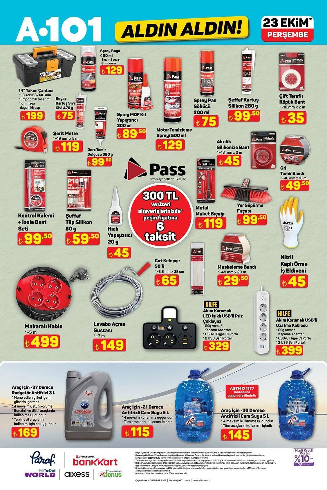 23 EKİM A101 AKTÜEL KATALOĞU