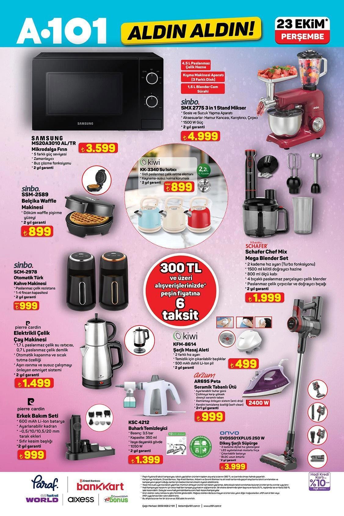 23 EKİM A101 AKTÜEL KATALOĞU