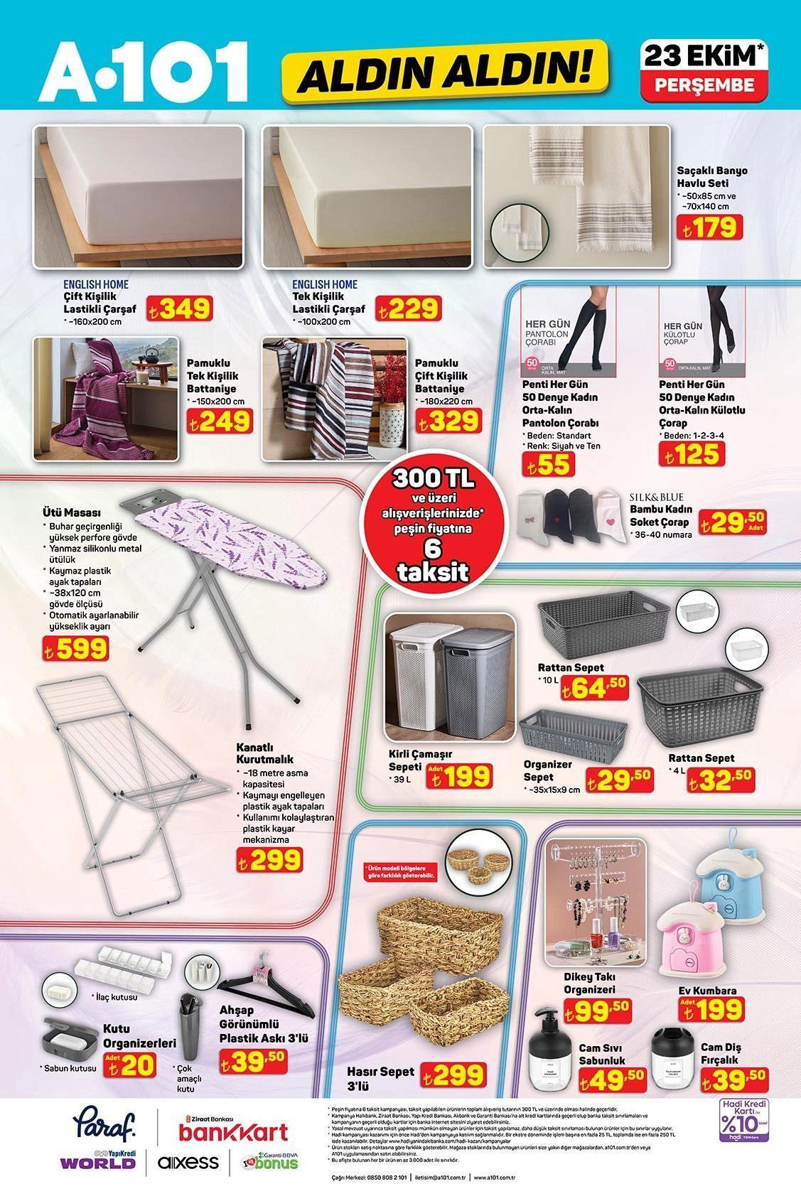 23 EKİM A101 AKTÜEL KATALOĞU