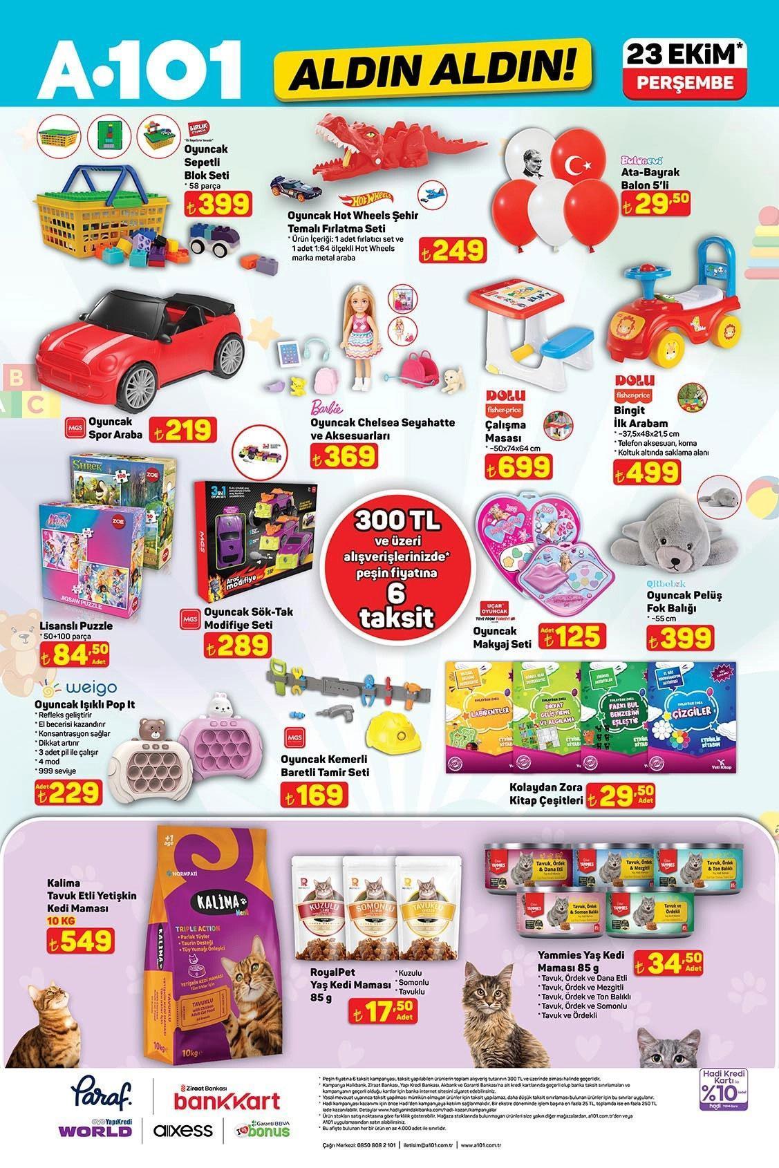 23 EKİM A101 AKTÜEL KATALOĞU