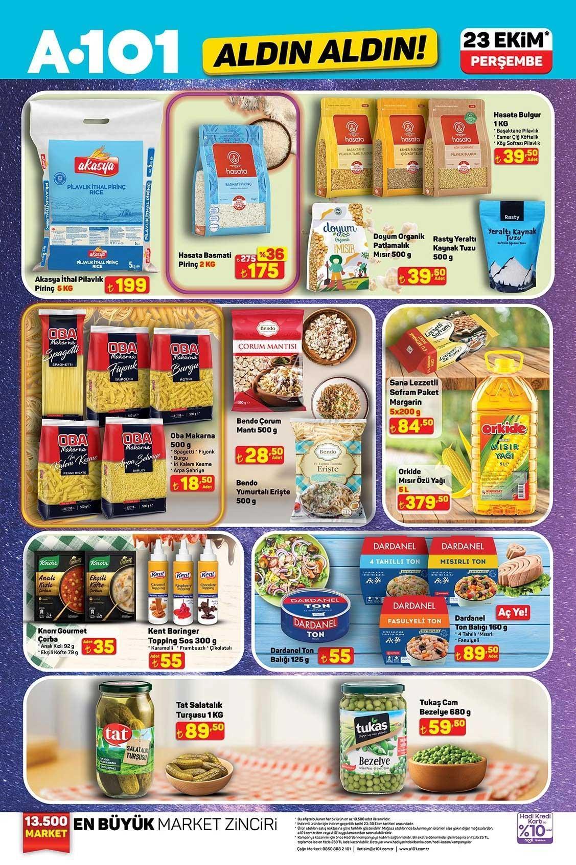 23 EKİM A101 AKTÜEL KATALOĞU