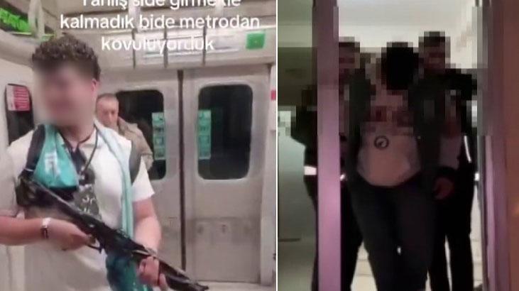 İstanbul'da metroda 'tüfek' paniği! 17 yaşındaki çocuk 'şaka' dedi, ortalık karıştı