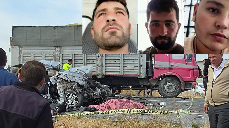 Aksaray'da feci kaza! Kamyonla çarpışan otomobildeki 3 kardeş öldü