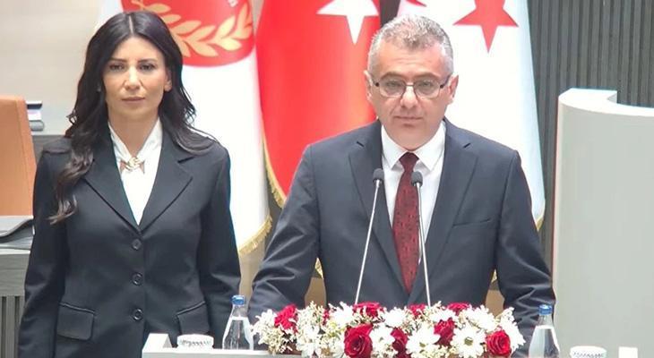 KKTC Cumhurbaşkanı Tufan Erhürman Meclis'te yemin etti! 'En önemli dayanağımız Türkiye olacak'