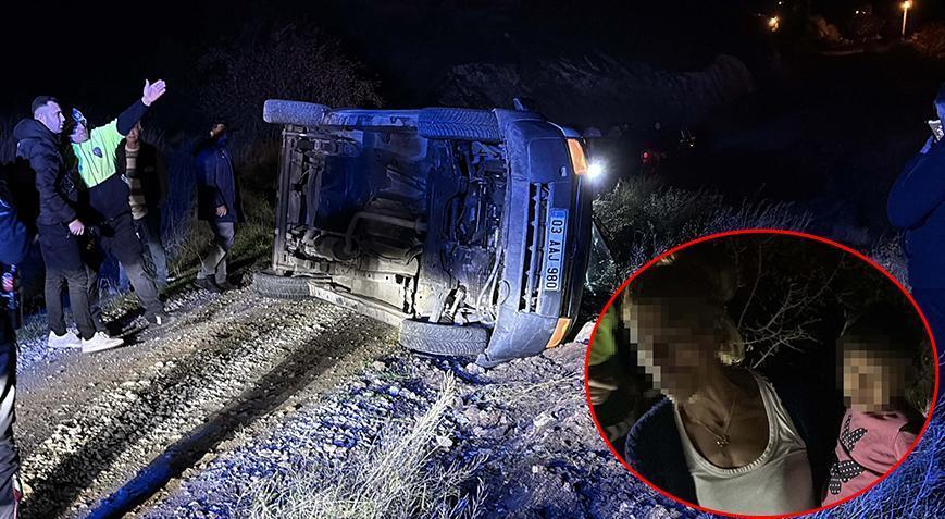 Kütahya'da alkollü sürücü dehşet saçtı! Eşi ve bebeğiyle polisten kaçmaya çalıştı, kaza yaptı