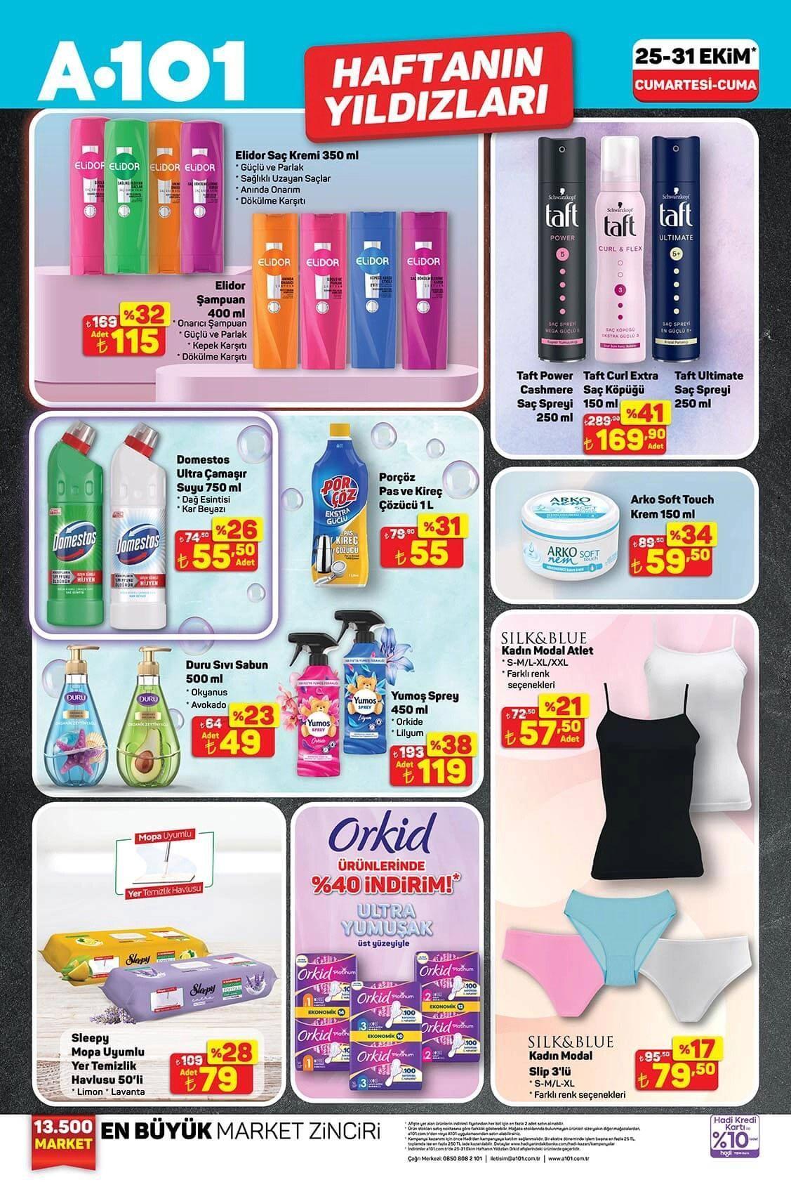 25-31 EKİM A101 HAFTANIN YILDIZLARI AKTÜEL KATALOĞU