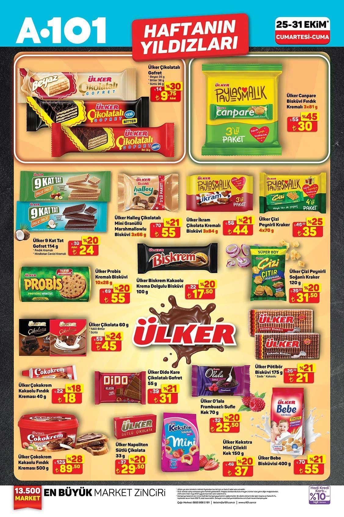 25-31 EKİM A101 HAFTANIN YILDIZLARI AKTÜEL KATALOĞU