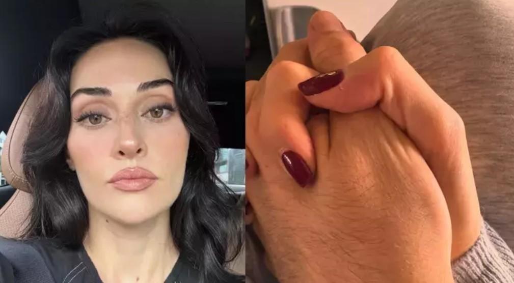 Esra Bilgiçten sevgilisi Faruk Sabancıya aşk dolu bakışlar