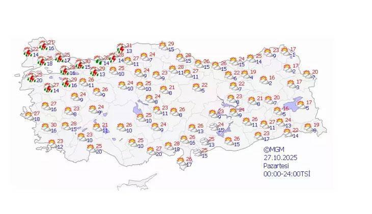 İstanbulda yağmur başladı mı, saat kaçta yağacak, kaçta duracak 27 Ekim Meteoroloji hava durumu raporu