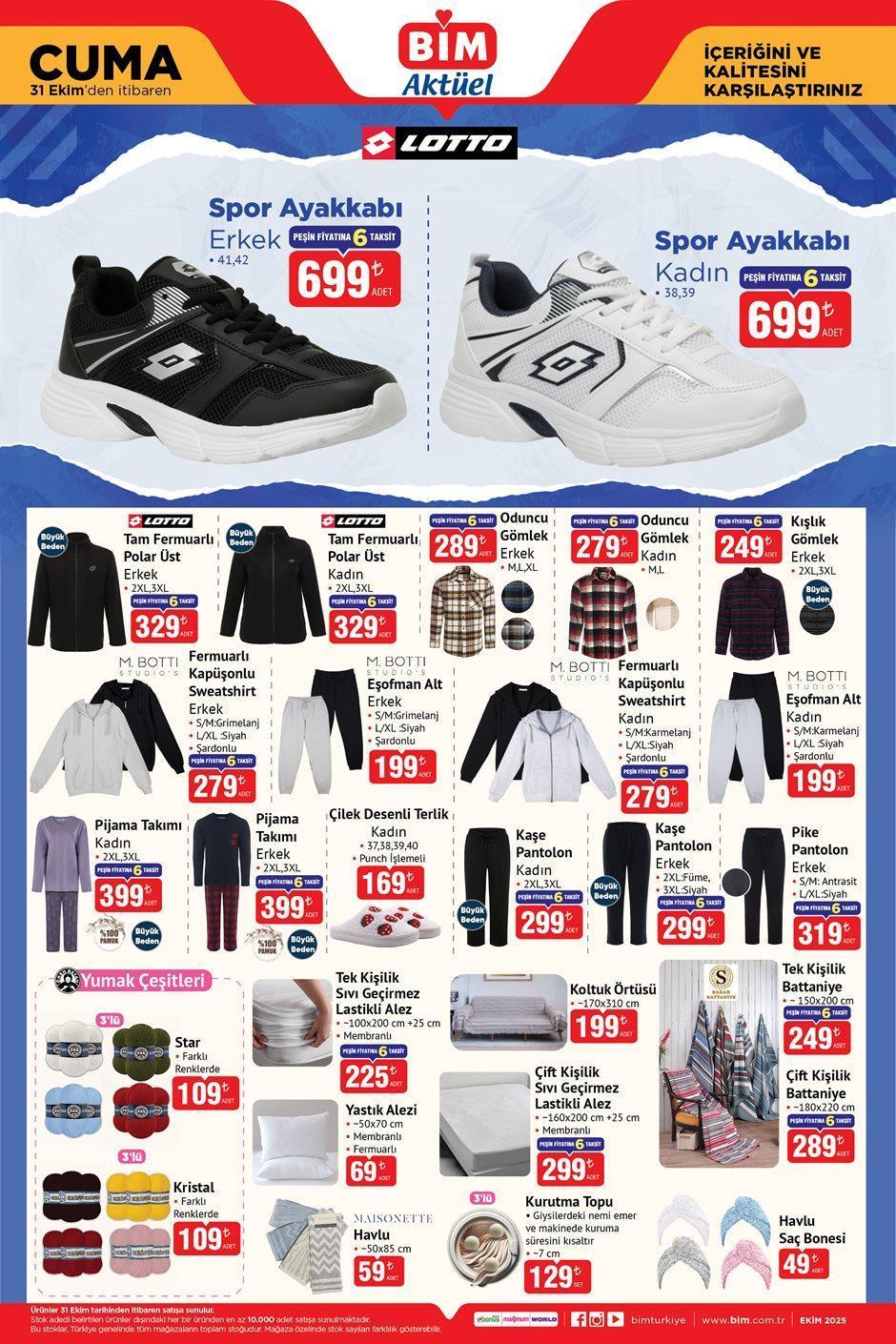 BİM 31 EKİM CUMA AKTÜEL ÜRÜNLER KATALOĞU