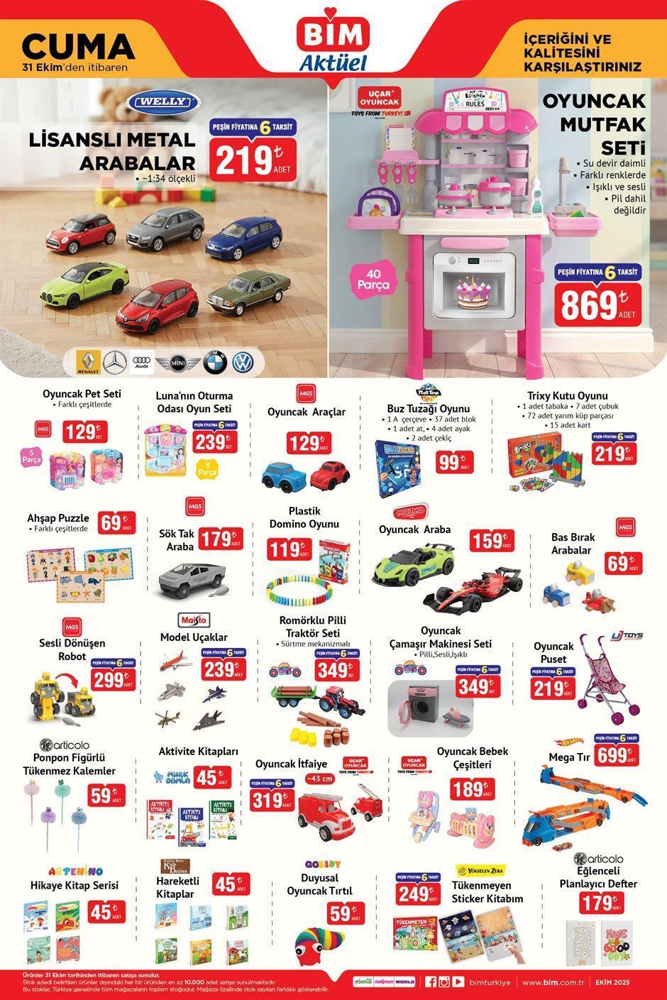 BİM 31 EKİM CUMA AKTÜEL ÜRÜNLER KATALOĞU