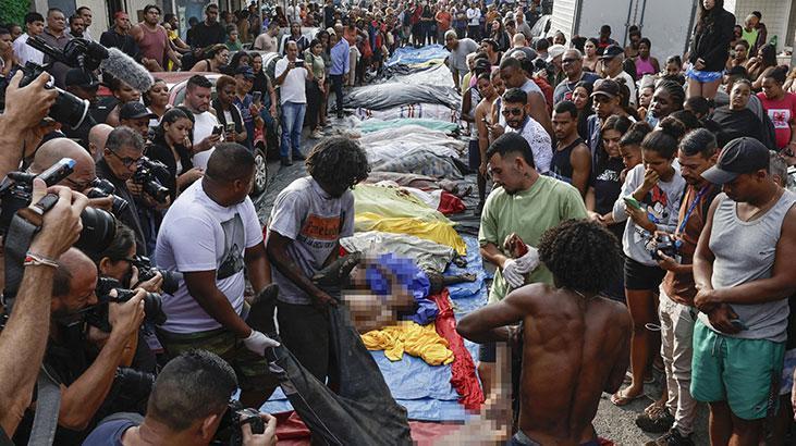 Dünya bu operasyonu konuşuyor! Brezilya'da can kaybı 132'ye yükseldi