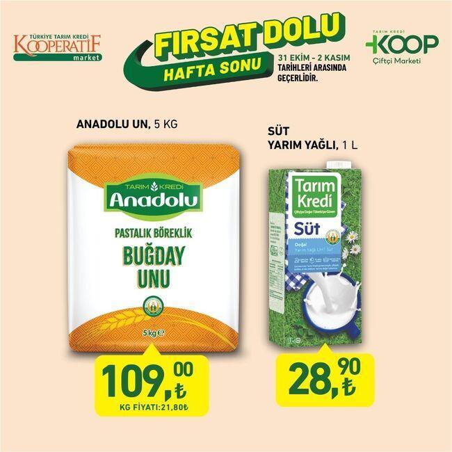 Tarım Kredi Market kataloğu broşürü indirim fırsatları raflarda 31 Ekim - 2 Kasım 2025 hafta sonu Tarım Kredi Kooperatifi aktüel indirimli ürünler fiyatları