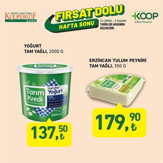 Tarım Kredi Market kataloğu broşürü indirim fırsatları raflarda 31 Ekim - 2 Kasım 2025 hafta sonu Tarım Kredi Kooperatifi aktüel indirimli ürünler fiyatları
