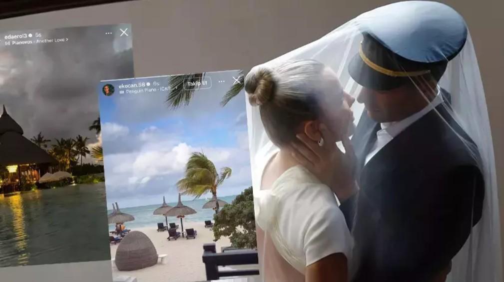 Sarayda görkemli düğünle evlenmişlerdi Eşiyle romantik karesini paylaştı