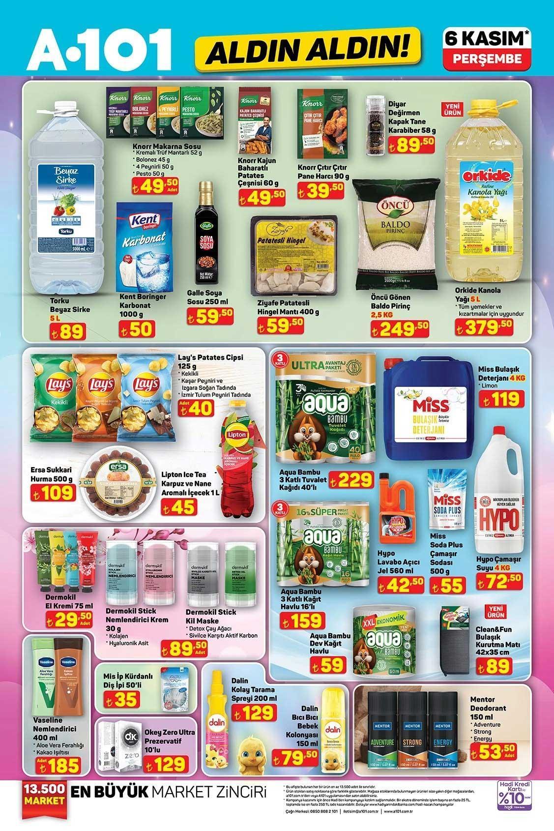 6 KASIM ALDIN ALDIN A101 AKTÜEL KATALOĞU