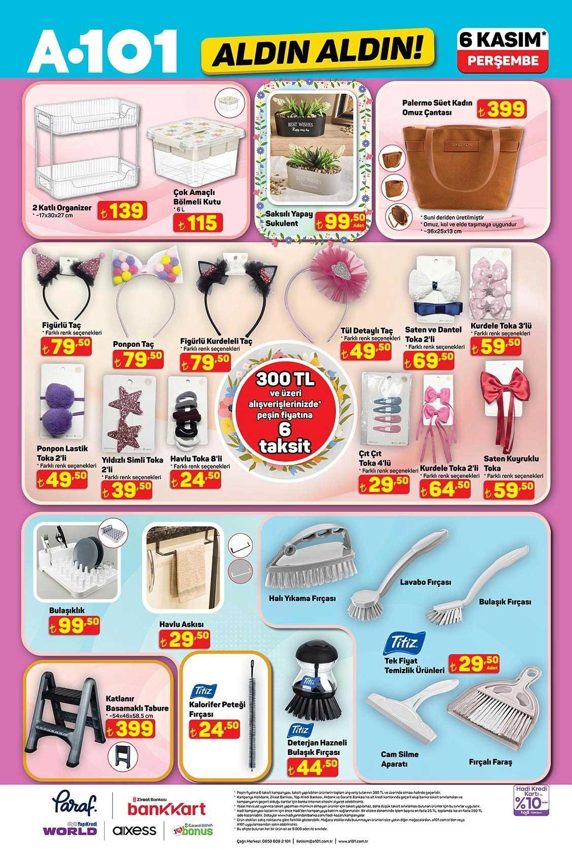 6 KASIM ALDIN ALDIN A101 AKTÜEL KATALOĞU