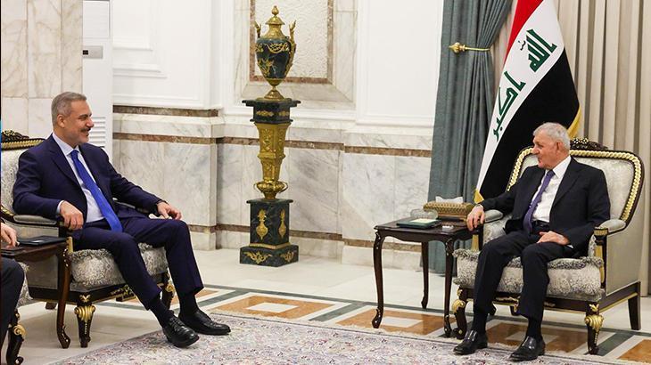 Dışişleri Bakanı Hakan Fidan, Irak Cumhurbaşkanı ile bir araya geldi