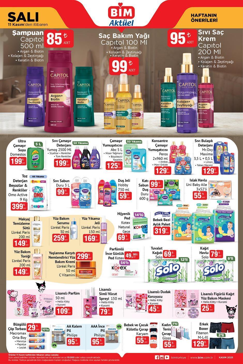 11 KASIM SALI BİM AKTÜEL KATALOĞU