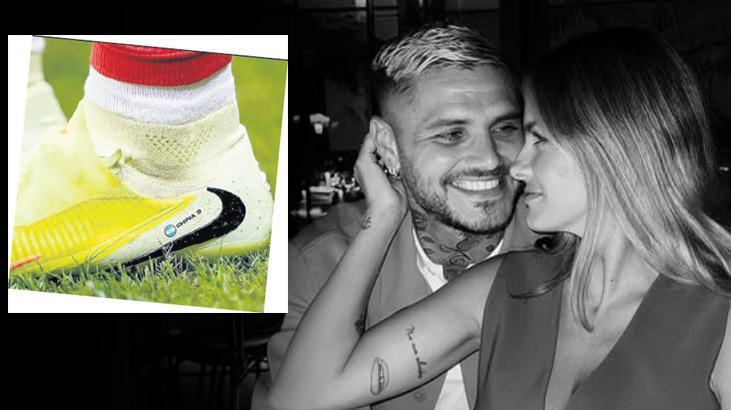 Mauro Icardiden sevgilisine tanıdık jest Ayakkabı detayı gündem oldu